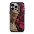 iPhone 15 Pro Max Wood+Resin Phone Case - Carroll (Red, 692265) For Cheap