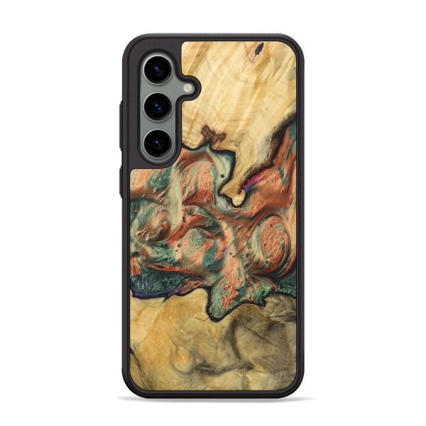 Galaxy S24 Plus Wood+Resin Phone Case - Hugo (Green, 693914) Sale