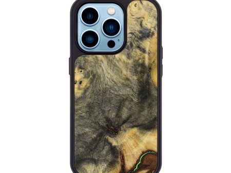 iPhone 14 Pro Wood+Resin Phone Case - Louis (Wood Burl, 692868) For Cheap