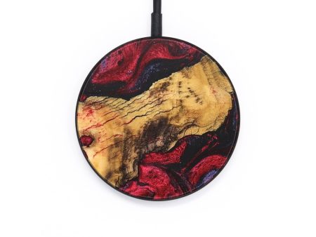 Circle Wood+Resin Wireless Charger - Callum (Red, 691046) Fashion