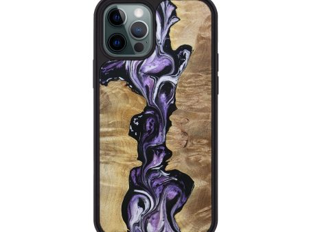 iPhone 12 Pro Wood+Resin Phone Case - Kathy (Purple, 693542) Sale