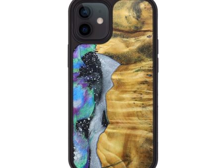 iPhone 12 Wood+Resin Phone Case - Paris (Cosmos, 689597) Online Sale