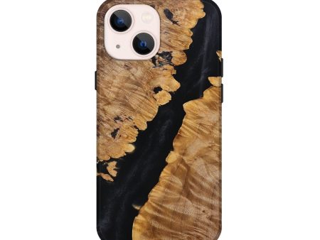 iPhone 13 mini Wood+Resin Live Edge Phone Case - Mickey (Pure Black, 693953) Sale