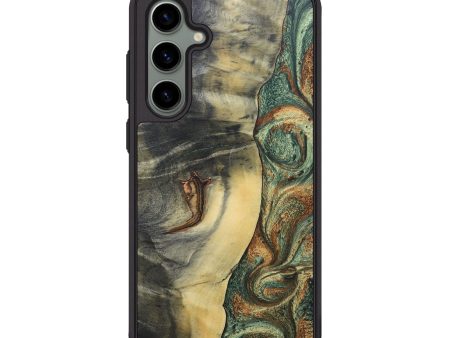 Galaxy S24 Plus Wood+Resin Phone Case - Angelo (Green, 689269) Cheap