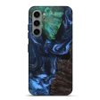 Galaxy S23 Plus Wood+Resin Live Edge Phone Case - Alfred (Blue, 694003) Fashion