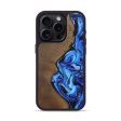 iPhone 15 Pro Wood+Resin Phone Case - Brock (Blue, 692096) Hot on Sale