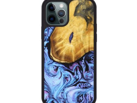 iPhone 12 Pro Wood+Resin Phone Case - Frank (Purple, 692136) Sale