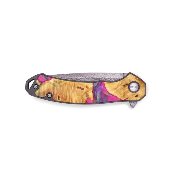 EDC Wood+Resin Pocket Knife - Aisha (Pattern, 691398) Hot on Sale