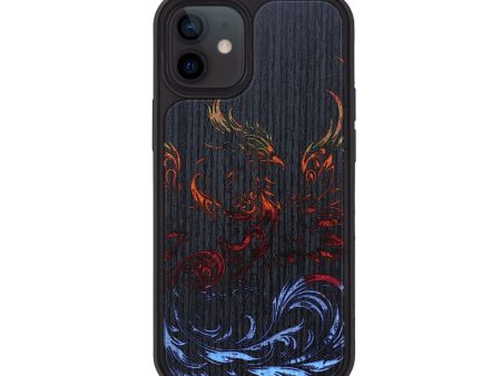 iPhone 12 Wood+Resin Phone Case - Aisha (Fire & Ice, 693187) Fashion