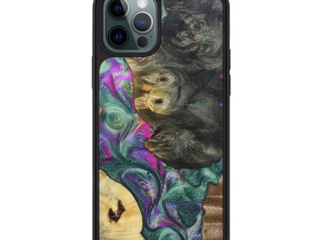 iPhone 12 Pro Max Wood+Resin Phone Case - Carolina (Mosaic, 691593) Cheap