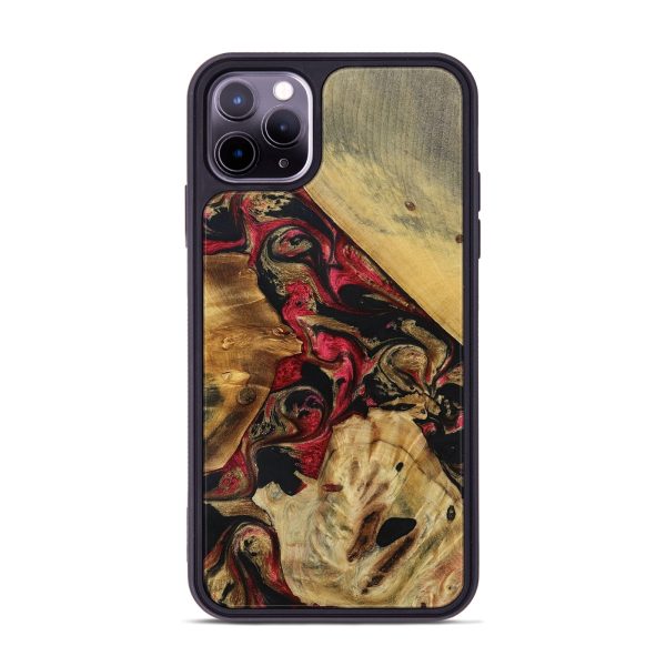 iPhone 11 Pro Max Wood+Resin Phone Case - Jackie (Mosaic, 692891) Fashion