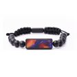 Onyx Bead ResinArt Bracelet - Dylan (Fire & Ice, 693620) Online