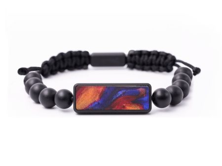 Onyx Bead ResinArt Bracelet - Dylan (Fire & Ice, 693620) Online