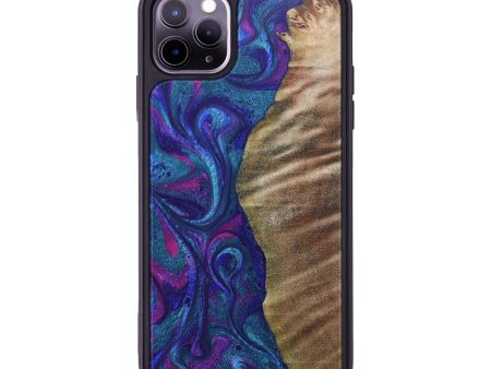 iPhone 11 Pro Max Wood+Resin Phone Case - Ashton (Purple, 688977) on Sale