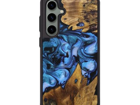 Galaxy S24 Plus Wood+Resin Phone Case - Ariyah (Blue, 692131) For Discount