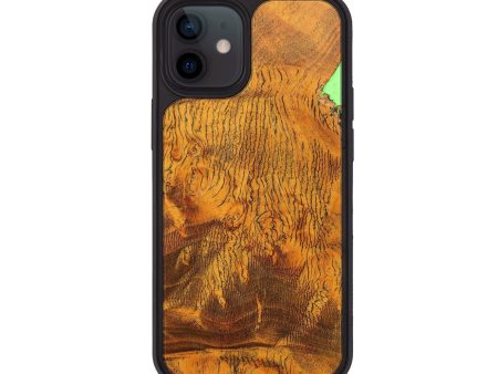 iPhone 12 Wood+Resin Phone Case - Penelope (Wood Burl, 692863) on Sale