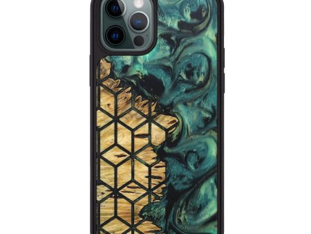 iPhone 12 Pro Max Wood+Resin Phone Case - Essie (Pattern, 690438) Fashion