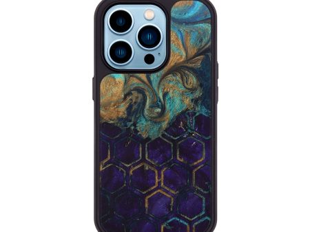 iPhone 14 Pro Wood+Resin Phone Case - Dorothy (Pattern, 689850) For Sale