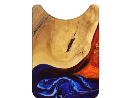 Live Edge Wood+Resin Wallet - Ace (Fire & Ice, 693298) Hot on Sale