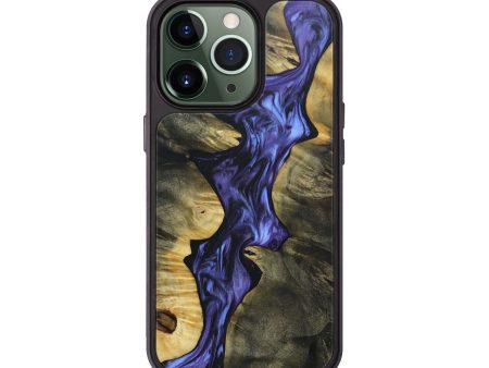 iPhone 13 Pro Wood+Resin Phone Case - Kellen (Purple, 692623) Fashion