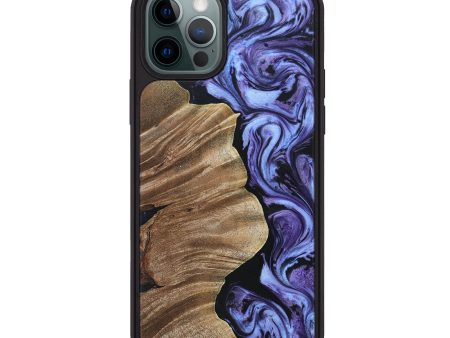 iPhone 12 Pro Max Wood+Resin Phone Case - Jace (Purple, 692641) Hot on Sale