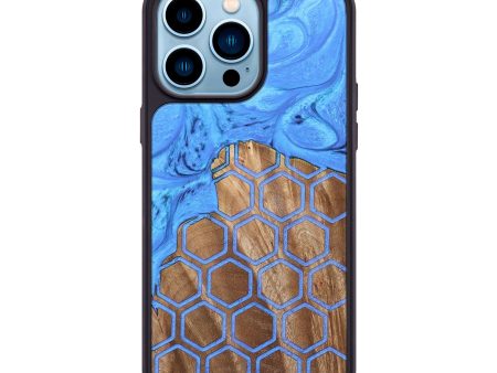 iPhone 14 Pro Max Wood+Resin Phone Case - Margaret (Pattern, 690093) on Sale