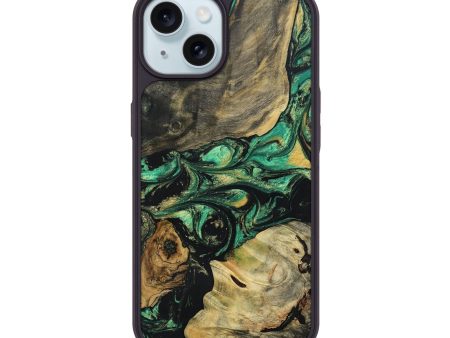 iPhone 15 Wood+Resin Phone Case - Matt (Mosaic, 691948) Sale