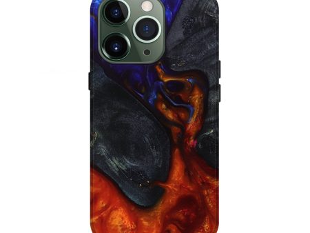 iPhone 13 Pro Wood+Resin Live Edge Phone Case - Charity (Fire & Ice, 693834) Hot on Sale