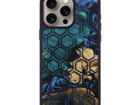 iPhone 15 Pro Max Wood+Resin Phone Case - Desiree (Pattern, 693903) on Sale