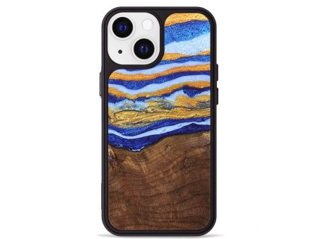 iPhone 13 mini Wood+Resin Phone Case - Vincent (Pattern, 690279) Fashion