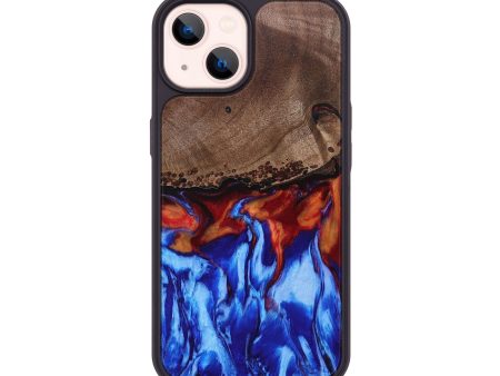 iPhone 14 Wood+Resin Phone Case - Samara (Fire & Ice, 693060) Hot on Sale