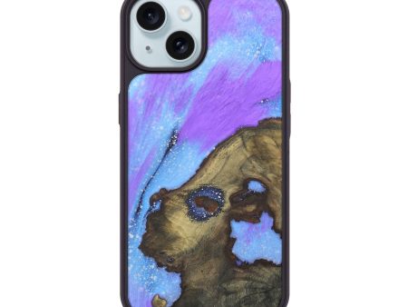 iPhone 15 Wood+Resin Phone Case - Talia (Cosmos, 690599) Hot on Sale