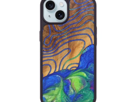 iPhone 15 Wood+Resin Phone Case - Adrianna (Pattern, 688457) Supply