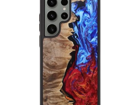 Galaxy S23 Ultra Wood+Resin Phone Case - Jordyn (Fire & Ice, 693149) Sale