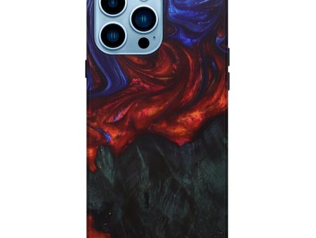 iPhone 14 Pro Max Wood+Resin Live Edge Phone Case - Amie (Fire & Ice, 693345) Online Sale