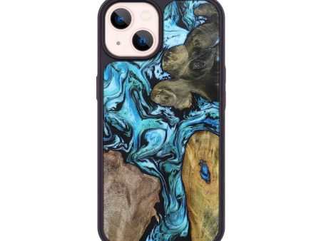 iPhone 14 Wood+Resin Phone Case - Archer (Mosaic, 691311) Cheap