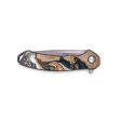 EDC Wood+Resin Pocket Knife - Aleah (Teal & Gold, 689925) Supply