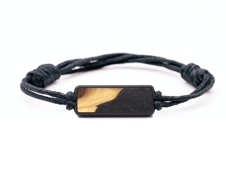 Classic Wood+Resin Bracelet - Tamra (Pure Black, 688720) For Discount