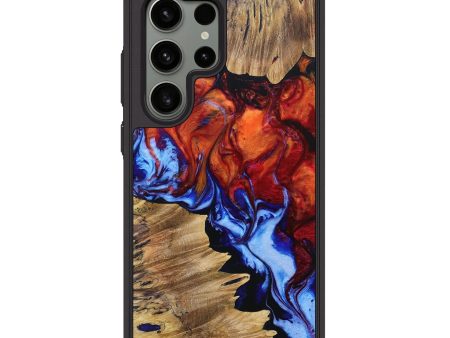 Galaxy S24 Ultra Wood+Resin Phone Case - Terri (Fire & Ice, 693130) Online Sale