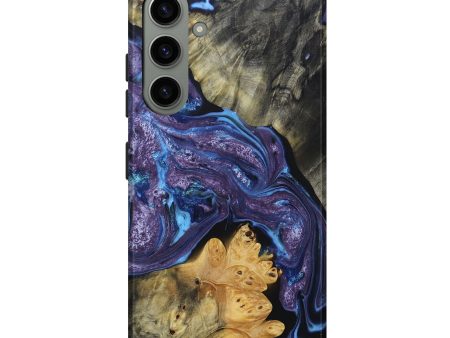 Galaxy S24 Plus Wood+Resin Live Edge Phone Case - Titus (Purple, 688603) Fashion