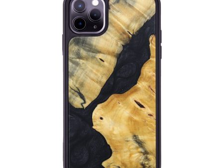 iPhone 11 Pro Max Wood+Resin Phone Case - Brooks (Pure Black, 689328) Discount