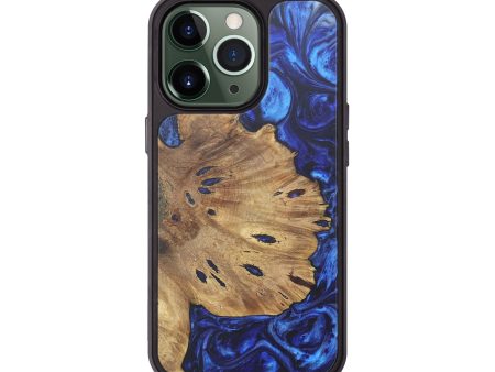 iPhone 13 Pro Wood+Resin Phone Case - Shawn (Blue, 690549) Online