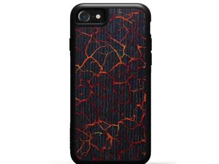 iPhone SE Wood+Resin Phone Case - Barrett (Fire & Ice, 693163) For Sale