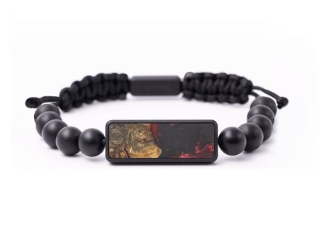 Onyx Bead Wood+Resin Bracelet - Jameson (Red, 690248) Online Hot Sale