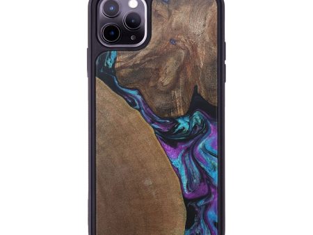 iPhone 11 Pro Max Wood+Resin Phone Case - Marlene (Purple, 690529) Hot on Sale