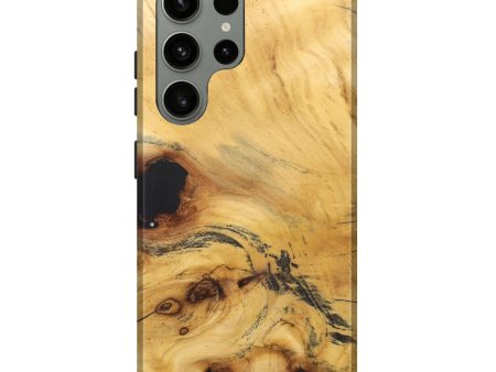 Galaxy S23 Ultra Wood+Resin Live Edge Phone Case - Asher (Wood Burl, 690205) Sale