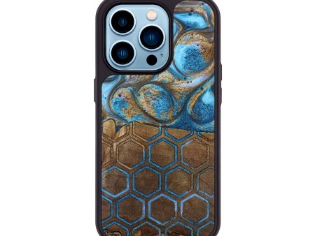 iPhone 14 Pro Wood+Resin Phone Case - Eloise (Pattern, 691222) For Sale