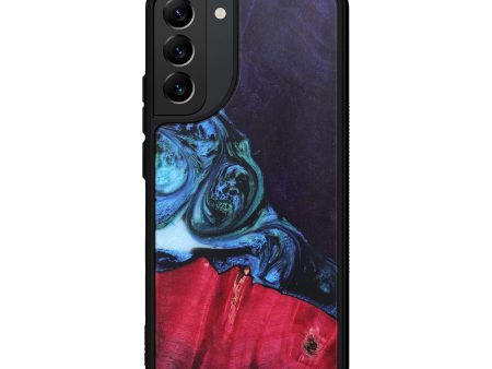 Galaxy S22 Plus Wood+Resin Phone Case - Glen (Blue, 689702) For Cheap