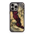 iPhone 15 Pro Max Wood+Resin Phone Case - Dustin (Red, 690674) Online now