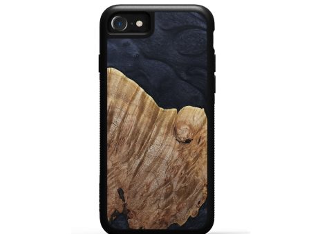 iPhone SE Wood+Resin Phone Case - Titus (Pure Black, 690900) Online